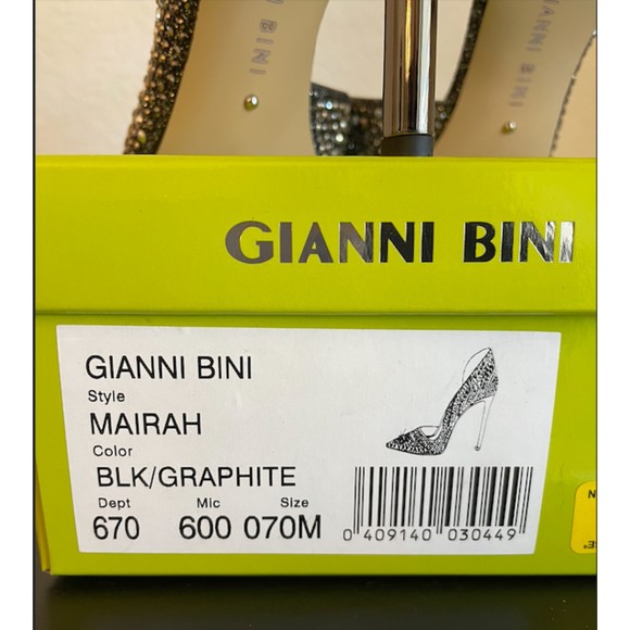 Gianni Bini (Worn ONCE) Mairah Studded Sparkly Heels - Sz 7 - Picture 11 of 12